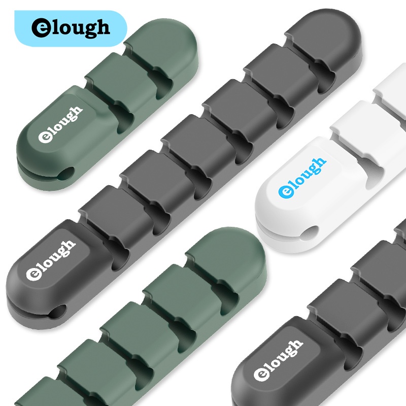 Kẹp giữ dây cáp Elough bằng silicon sắp xếp để bàn thích hợp cho dây cáp tai nghe chuột