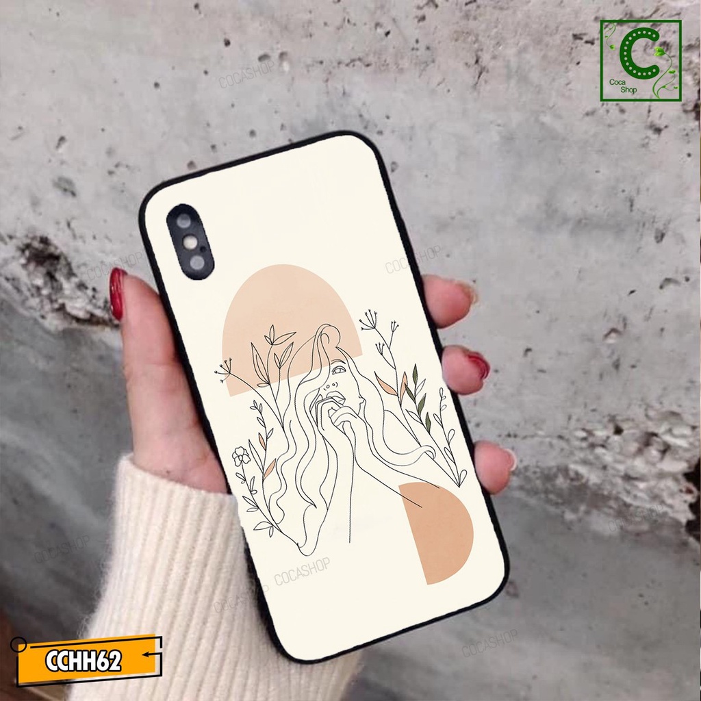 Ốp lưng iphone mặt kính cực đẹp, siêu bền  - Cô gái mơ mộng - 6/6plus/6s/6splus/7/7plus/8/8plus/x/.....