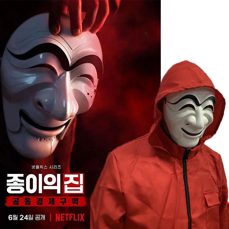 Money Heist Mặt Nạ Hóa Trang Nhân Vật La Casa De Papel Salvador Dali Hàn Quốc Khu Vực Kinh Tế