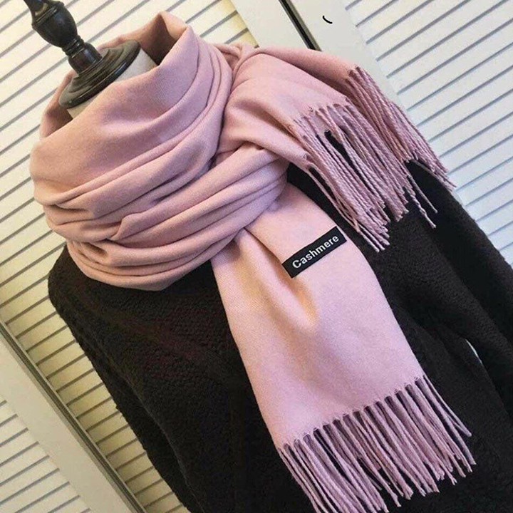 Khăn Choàng Cổ Nữ Cashmere chất vải Len mềm mịn hàng Quảng Châu