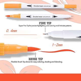 Set 12 bút đánh dấu hai đầu nhiều màu chuyên dụng