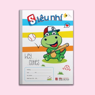 TUANVIET BOOKS Vở Ô ly Siêu nhí - Cao cấp 6 sao (10 quyển/lốc 48 trang - Giao mẫu ngẫu nhiên)