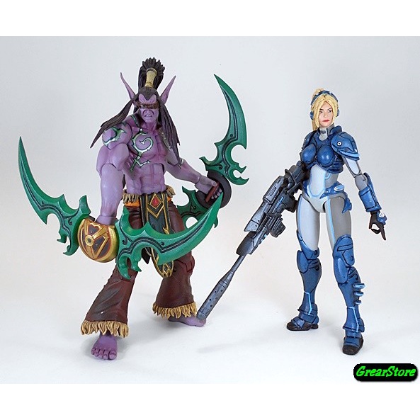 NECA Heroes of the Storm レイナー イリダン 2体セット CÓ SẴN ) MÔ HÌNH Figures ILLIAN AND NOVA NECA HEROES OF THE STORM