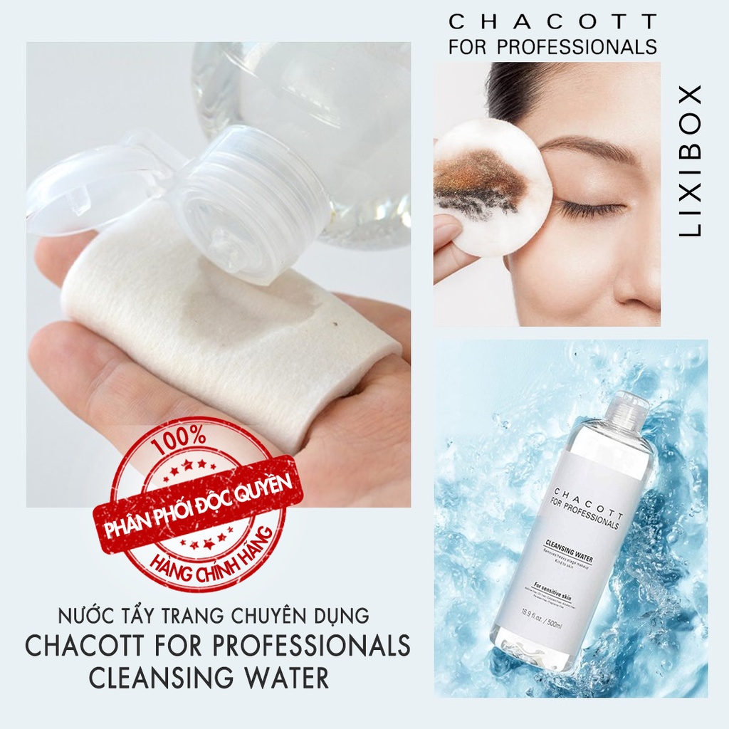 Ảnh Nước Tẩy Trang Dành Cho Da Nhạy Cảm Chacott Cleansing Water 500ml 2