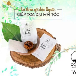 Lá Thơm Gội Đầu Ogatic (1 gói), Dầu Gội Thảo Dược Bồ Kết, Giúp Tóc Sạch Gầu, Hương Thơm Tự Nhiên