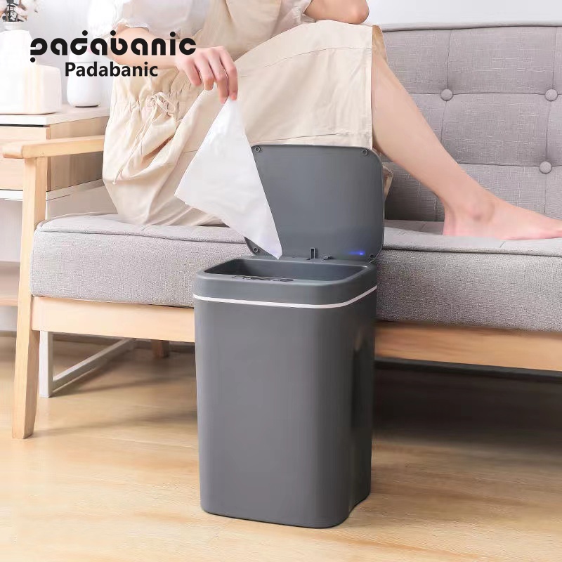 Ảnh Thùng rác thông minh Padabanic 16L , 14L cảm ứng tự động đóng mở tiện lợi sang trọng , hợp vệ sinh 3