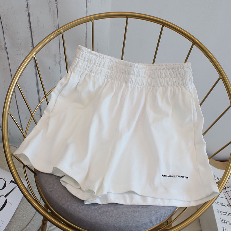 Quần Short Ống Rộng In Chữ Phong Cách Hàn Quốc Mới Cho Nữ