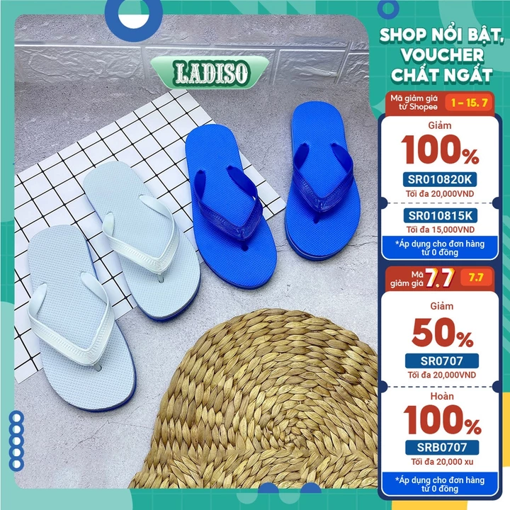 ( PHOM NHỎ TĂNG 1 SIZE) Dép xốp dép lào xốp khách sạn thông dụng nhiều màu siêu nhẹ LADISO cho cả nam và nữ TT285