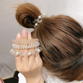 Dây cột tóc lò xo thời trang đơn giản tiện lợi cho nữ