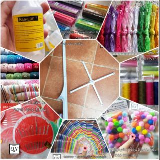 Nguyên liệu làm đồ treo nôi, vải dạ nỉ, kim chỉ, pompom, nguyên liệu handmade, khung treo nôi