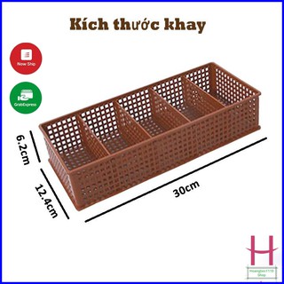 Khay Nhựa 5 Ngăn Song Long Cao Cấp { H }