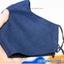 Khẩu trang vải Linen 3 lớp có nút điều chỉnh tiện lợi-siêu co giãn, chống tia UV hiệu quả