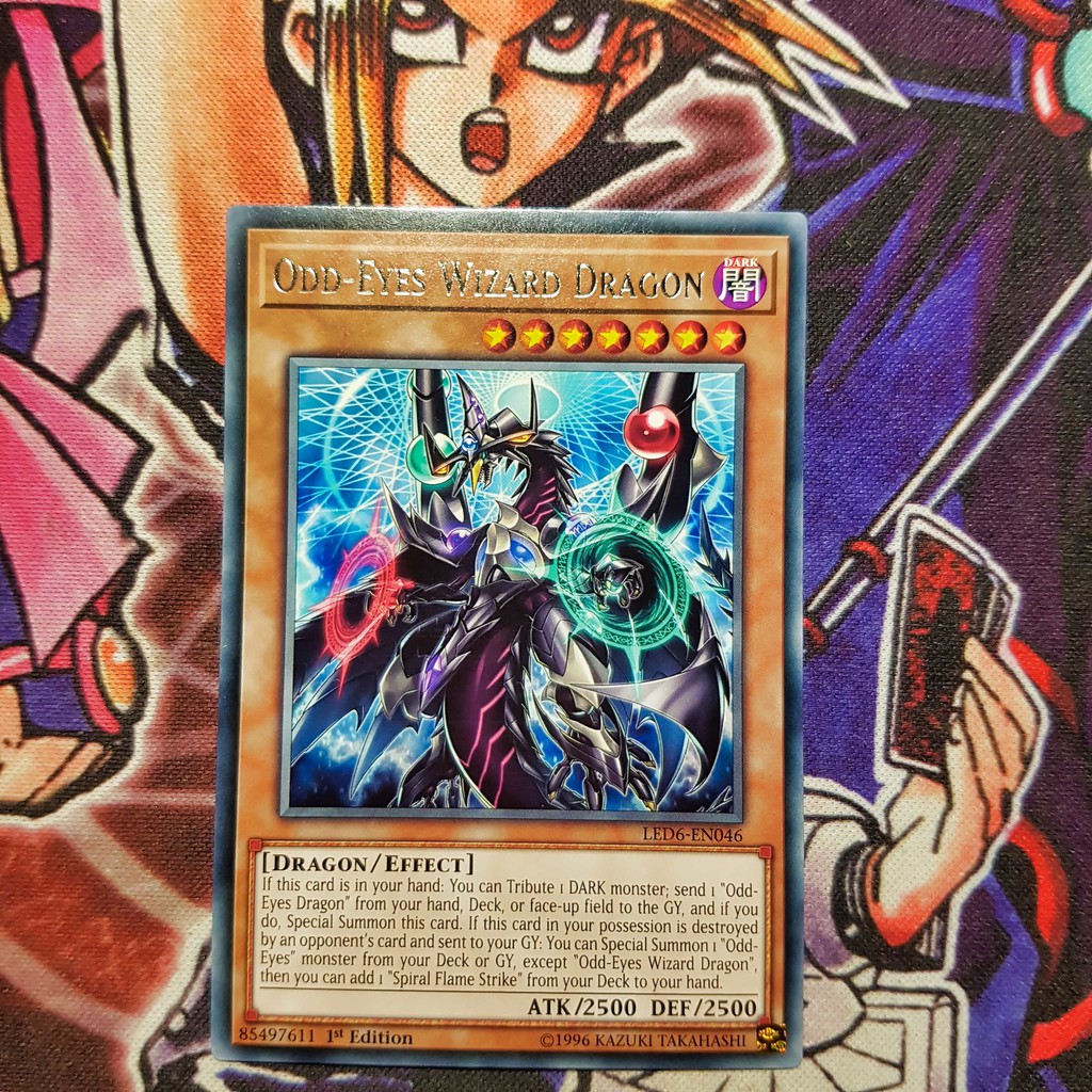 Thẻ Bài Yugioh Chính Hãng Odd Eyes Wizard Dragon Led6 Rare Shopee Việt Nam