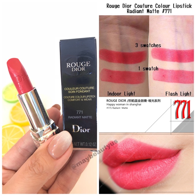 Rouge dior hotsell 771 radiant matte