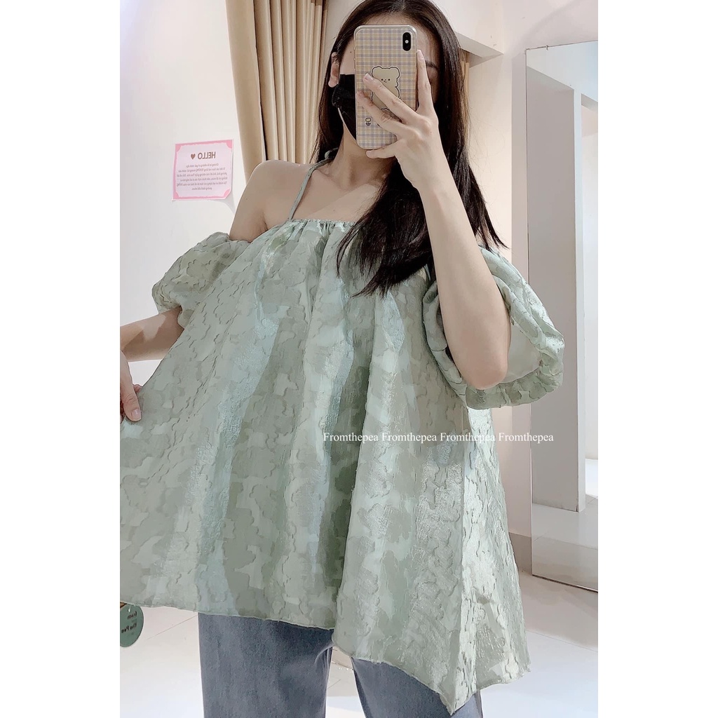 Áo trễ vai mặc được nhiều kiểu xinh xắn - Meo Top