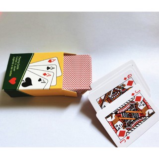 Combo 2 bộ bài tây mini poker - Bài tây kích thước nhỏ gọn dễ mang theo - 2 bộ đỏ