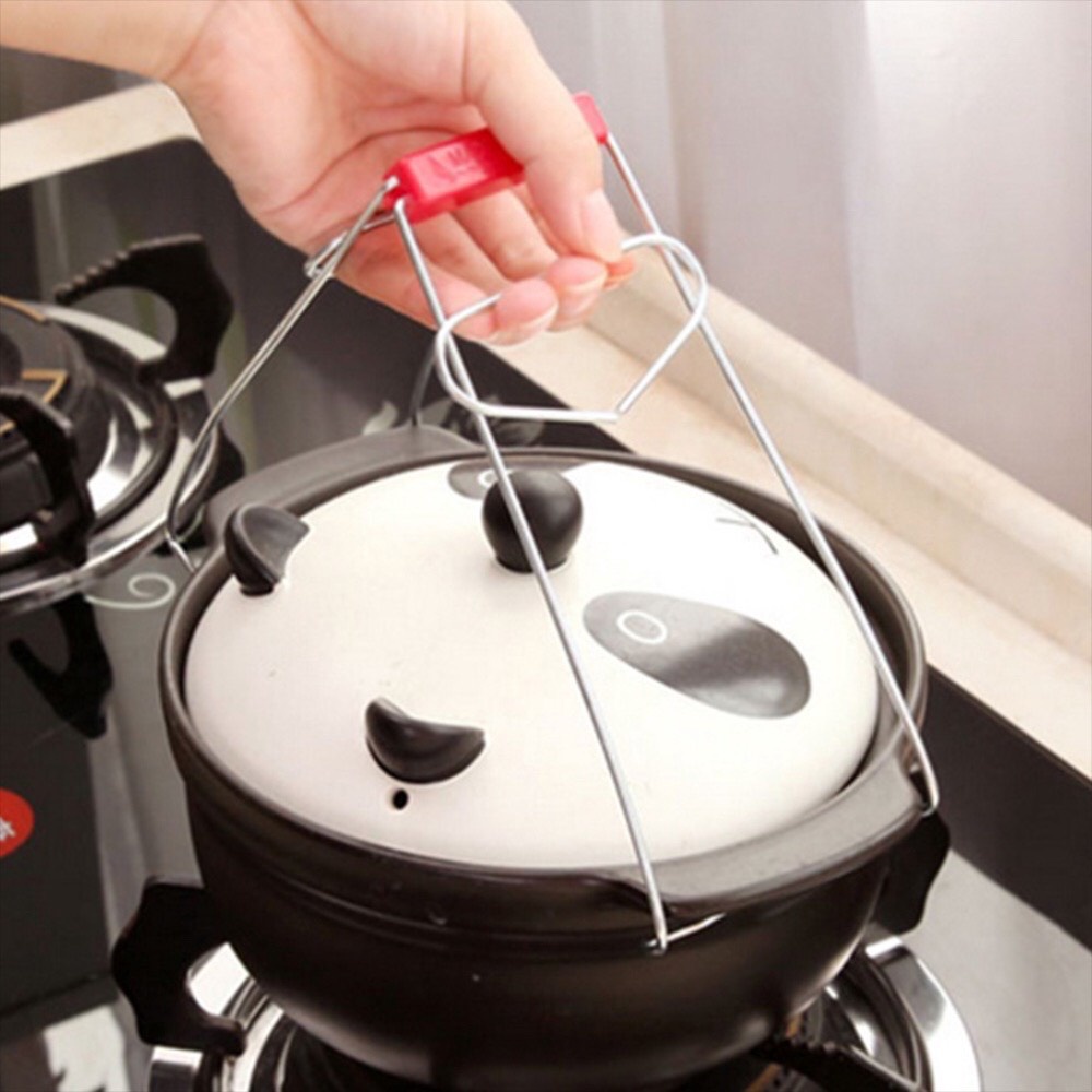 Kẹp gắp chóng nóng bát đĩa bằng inox cao cấp tiện dùng cho nhà bếp