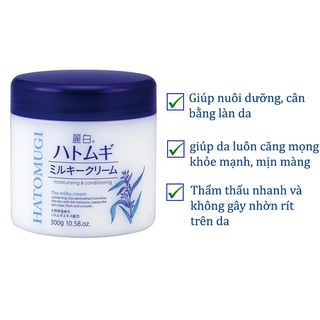 Kem Dưỡng Da Reihaku Hatomugi Moisturizing Conditioning The Milky Cream ...