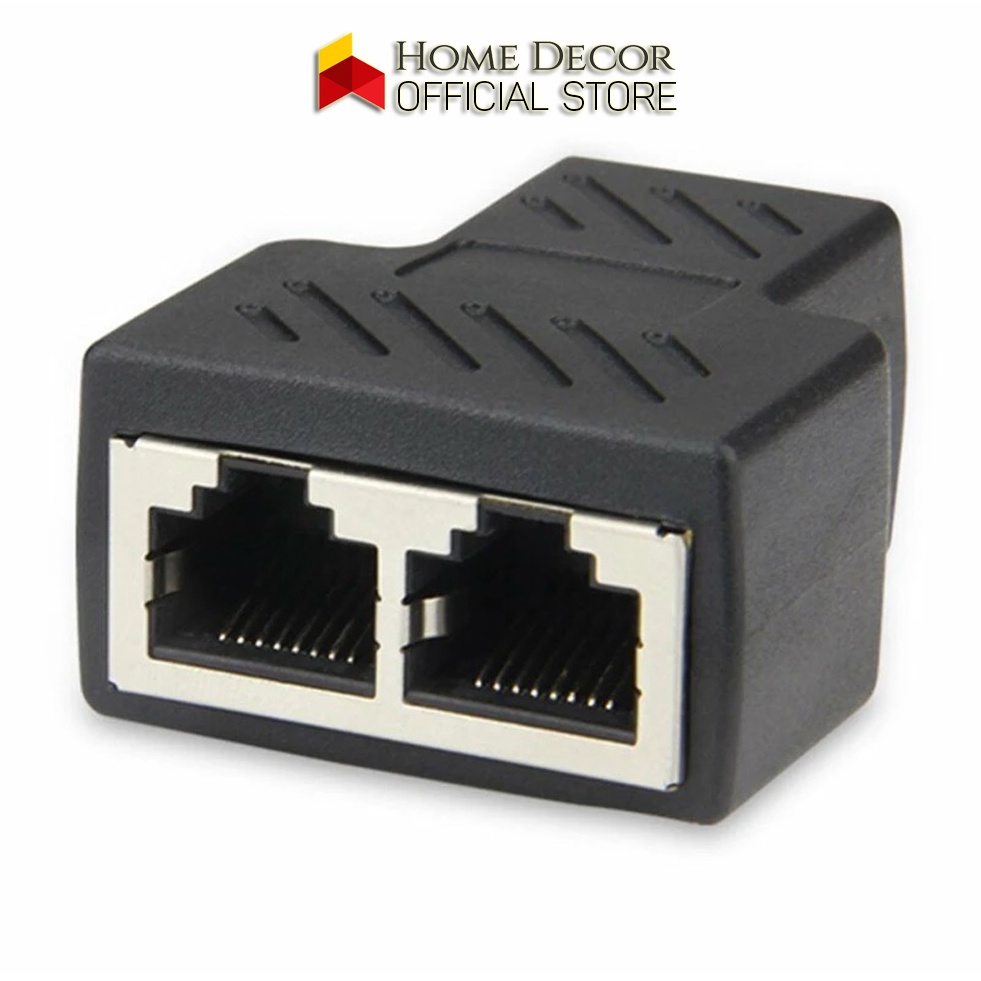 Đầu Nối Chia Mạng LAN RJ45 Từ 1 Ra 2 Cổng - Đầu Nối Dây Mạng HOMESTORE ...