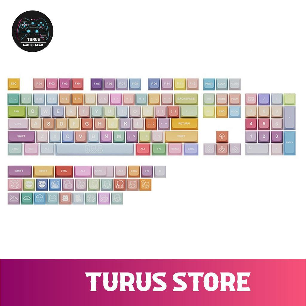 Keycap Candy Bear XDA Profile PBT Dye Sub Dễ Thương 133 Nút Cho Bàn ...