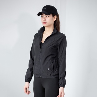 Áo khoác gió thể thao Gladimax AG2L2 G-Running 2 Lớp cổ trụ hoạt động thể thao ngoài trời