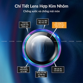 Kính Cường Lực Camera iPhone 17 Pro Max PopKon Dán Từng Mắt Chống Trầy
