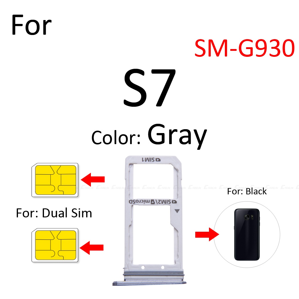 Khay Đựng Thẻ Sim Micro SD Thay Thế Chuyên Dụng Cho Samsung Galaxy S7 Edge G930 G935