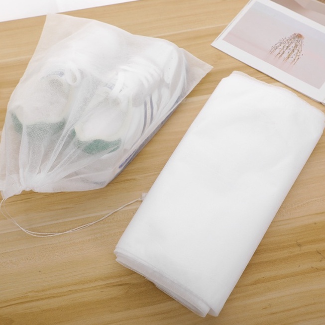 Túi đựng giày dép du lịch thể thao đá banh có dây rút vải không dệt chống bụi bẩn tiện lợi bỏ vali gọn gàng