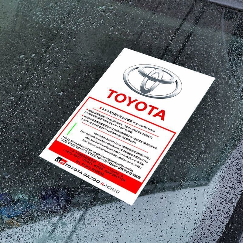 Miếng Dán Tĩnh Điện Chống Thấm Nước Cho Kính Chắn Gió Xe Hơi Honda Toyota Nissan Mitsubishi