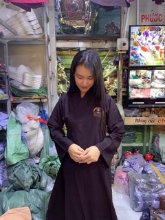 Đồ lam đi chùa _ áo tràng (áo choàng) tụng kinh lễ phật