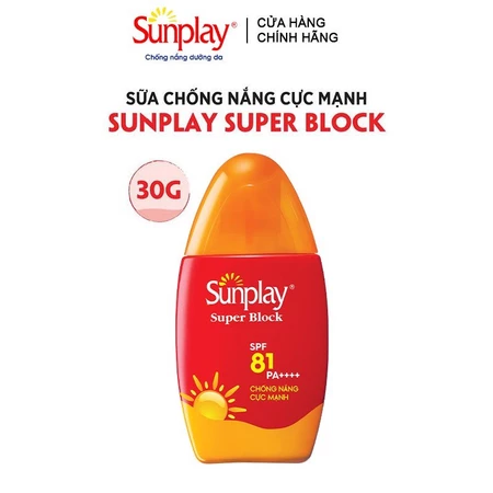 Sữa Chống Nắng Cực Mạnh Sunplay Super Block Kháng Nước Tốt Spf 50 /Pa++++ 70g