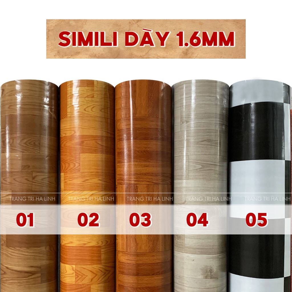 Simili lót sàn dày pvc vân gỗ chống nước xốp dày 1.6mm | Shopee Việt Nam