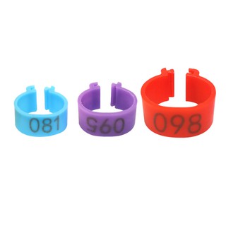 Set 50 Vòng Đệm Chân Vịt/Gà/Vịt 6 Màu Bằng Nhựa 01-50 16mm