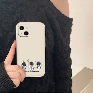 Ốp iphone - Ốp lưng iphone cạnh vuông Phi hành gia tí hon dành cho ip 6 đến 16promax - ng132