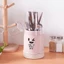 Ống đựng muỗng đũa chống bụi hoạ tiết mặt cười dễ thương 25x11cm