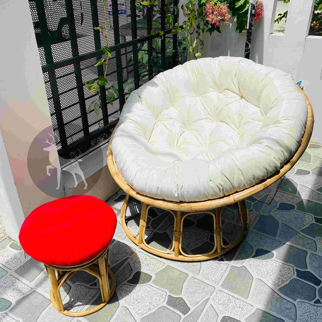 Ghế mây thư giãn PAPASAN cao cấp - 1 mét, chất liệu mây chắc chắn, tùy chọn màu sắc - HOME MÂY