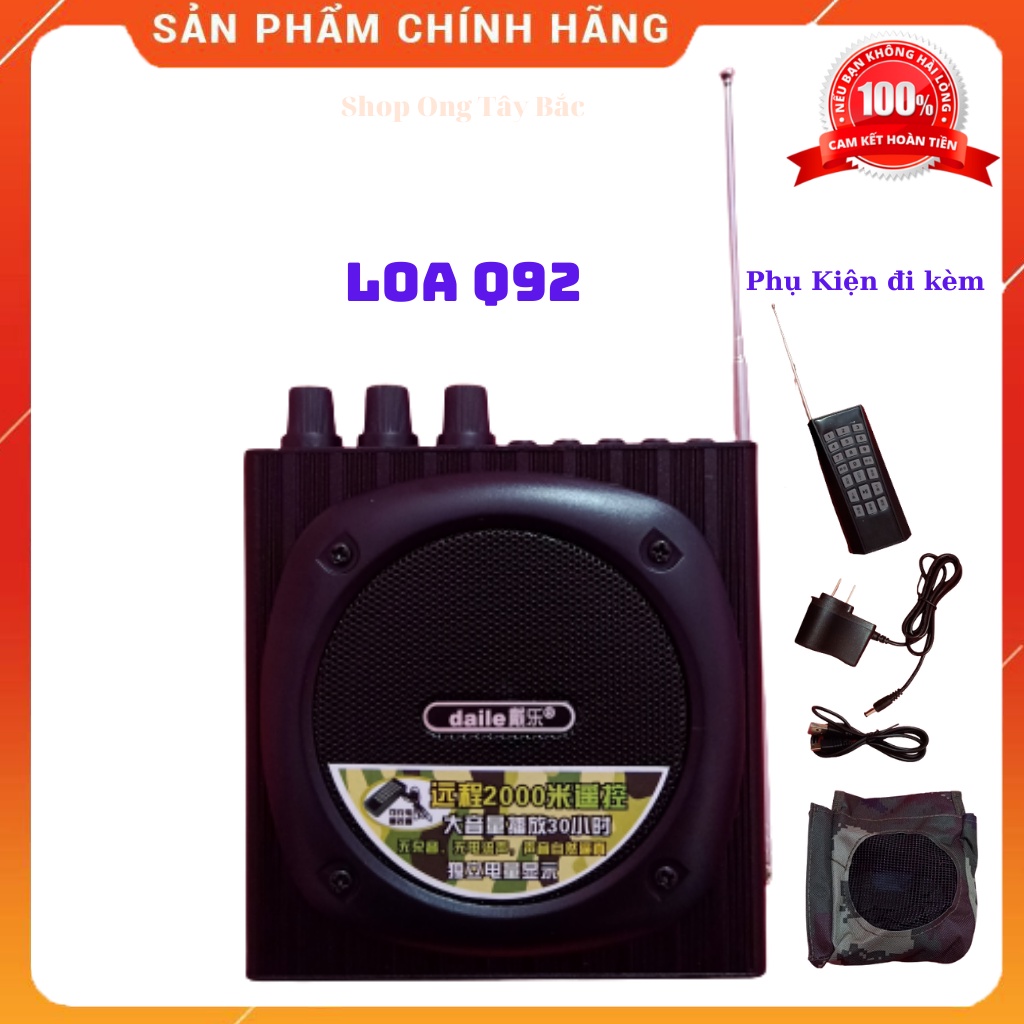 Loa bẫy chim điều khiển từ xa 100m - Loa trợ giảng Q92 cao cấp có ...