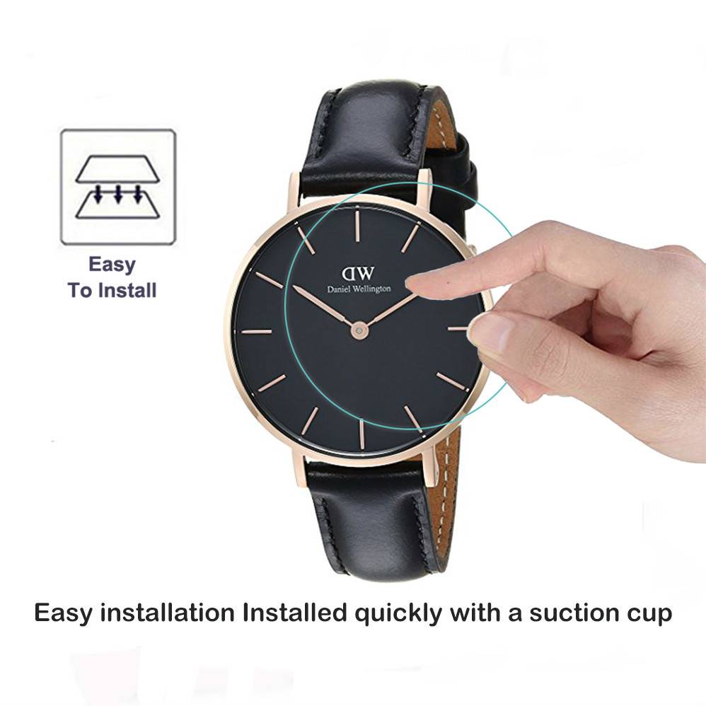 2 Gói Kính Cường Lực Bảo Vệ Màn Hình Đồng Hồ Thông Minh LCD Phim Dành Cho Daniel Wellington DW 26mm 28mm 30mm 32mm 34mm 36mm 38mm 40mm 0.3mm 2.5D 9H Trong Suốt