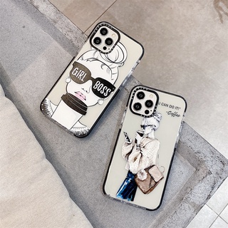 Dành Cho iPhone 17 15 16 Pro Max Ốp Lưng iPhone 12 13 14 Pro Max Họa Tiết Cô Gái Cà Phê Thoáng Mát Cho iPhone 11 7 / 8Plus / X / XR / Xs Max Ốp Lưng TPU Mềm Chống Sốc