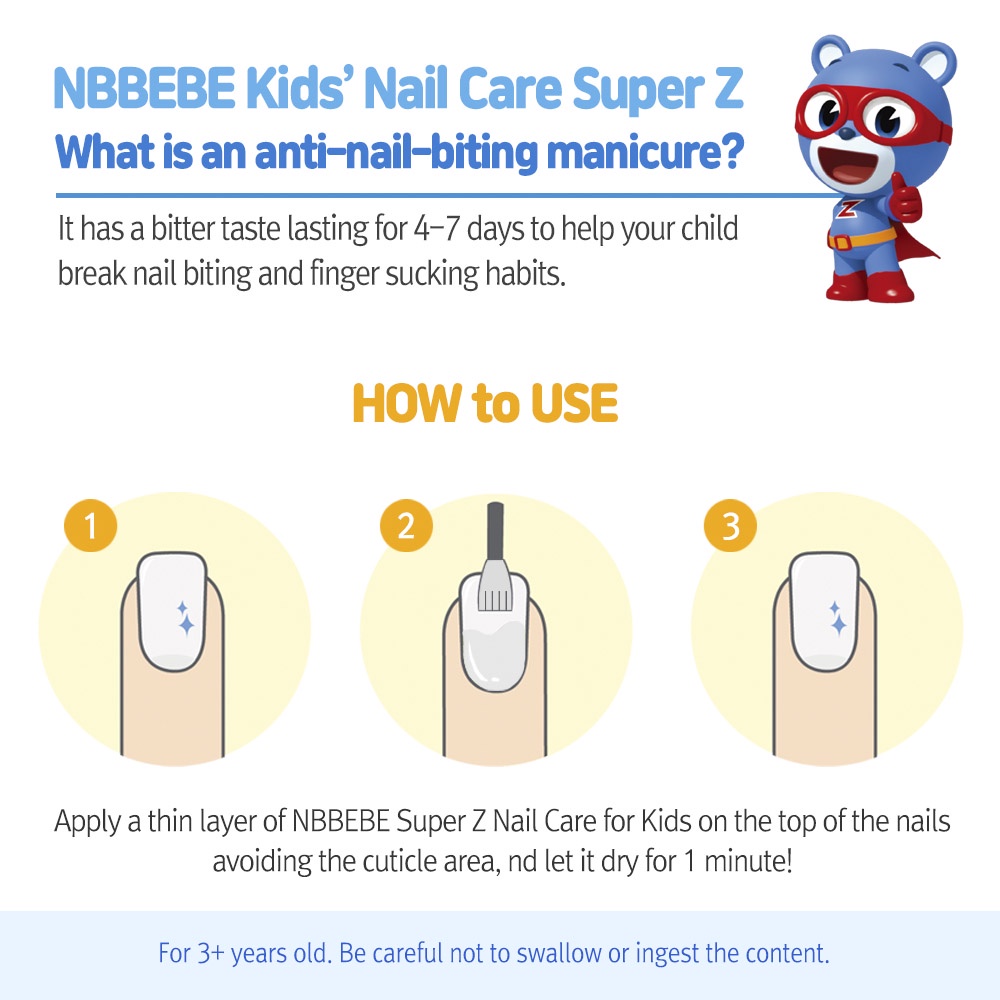 Nbbebe Super Zack Mũi Khoan Móng Tay Cái Hút Mất Chăm Sóc Móng Tay Chăm Sóc Sức Khỏe Sản Xuất Tại Hàn Quốc 4ml 3+