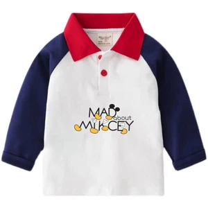 Áo polo dài tay bé trai vải cá sấu cotton phong cách hàn quốc cho bé 1 2 3 4 5 6 tuổi 9-27kg
