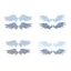 GODD Angel Devil Wings Epoxy Resin Thả Keo Khuôn Móc Khóa Trang Trí Mặt Dây Chuyền Khuôn