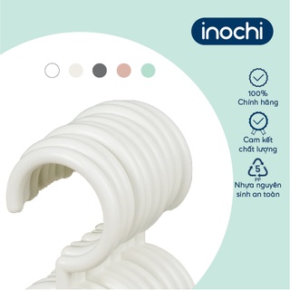 Móc áo đầm vuông Inochi - Hara 180( set 10 chiếc) màu Trắng ngọc/Trắng kem/ Ghi sữa/Hồng nhạt/Xanh