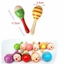 PWSEND 6 / 12 Cái Đồ Chơi Cho Bé Màu Sắc Ngẫu Nhiên Giáo Dục Trẻ Em Maraca Lục Lạc