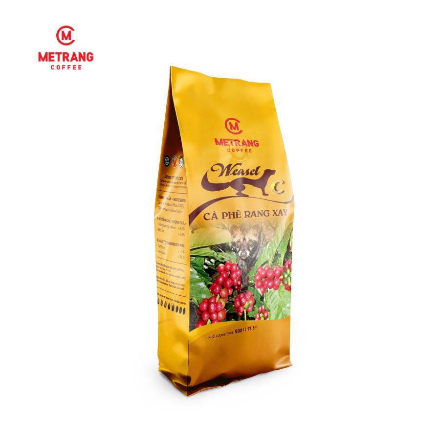 Ảnh Cà phê Mê Trang Chồn rang xay (C) - Túi bột 500g 1
