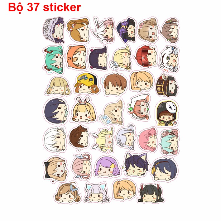 Sticker anime tổng hợp (xinh dễ thương) | Shopee Việt Nam
