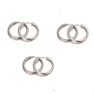Bông tai Unisex tròn xỏ lỗ G Dragon LINDO Titan không đen, không gỉ (1 CHIẾC)