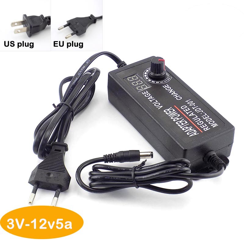 Bộ Chuyển Đổi Nguồn Điện Ac 100 240v Sang Dc 3v 24v 1a 2a 3a 5a Ac Cho Đèn Led Dải Cctv Vn6l3