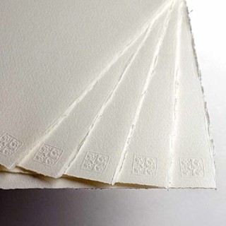Giấy vẽ màu nước Saunders Waterford / Arches 300gsm, 100% cotton- Vân Hot / Cold pressed- 56x76cm