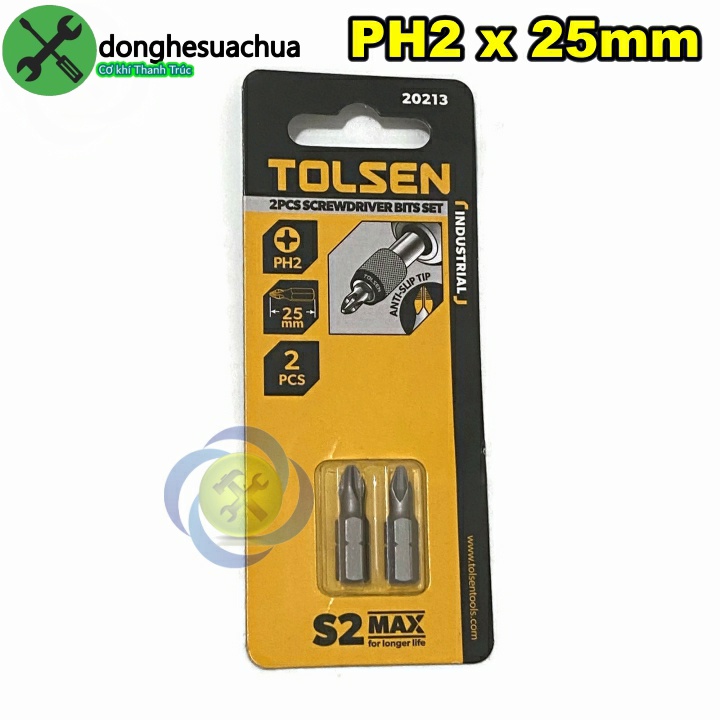 Mũi vít bake PH2 Tolsen 20213 ( 2 mũi x 25mm) | Shopee Việt Nam